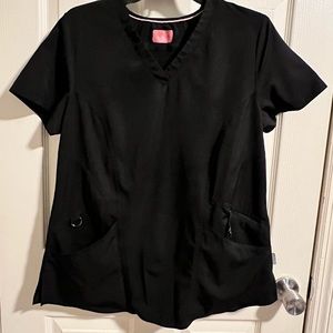 Black Ava Therese women’s scrub top. Size Medium.
